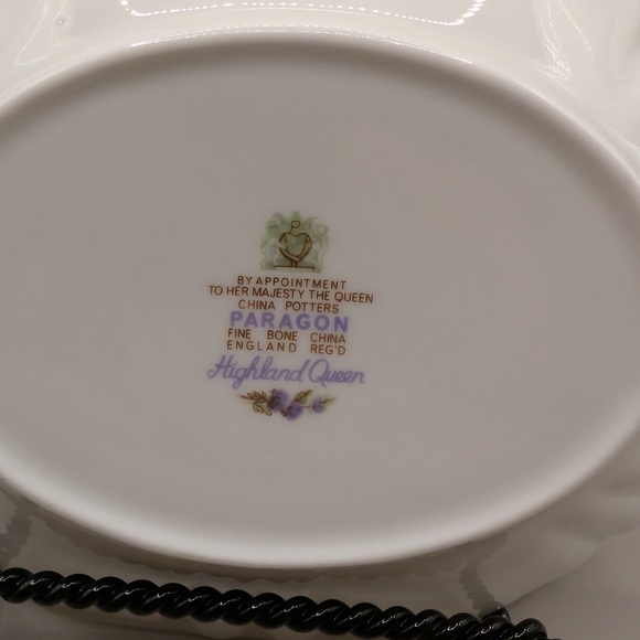 PARAGON White and Purple Floral Serveware Set - Picture 9 of 11